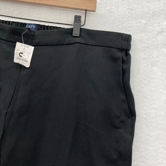 J.Crew Jamie Ankle Pants Women's Plus 18 Pull On Tapered Black Stretch Fabric‎ - Picture 3 of 13